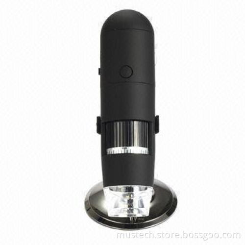 200x 2.4GHz WiFi Wireless Microscope with 8 Adjustable LED Measurement Software